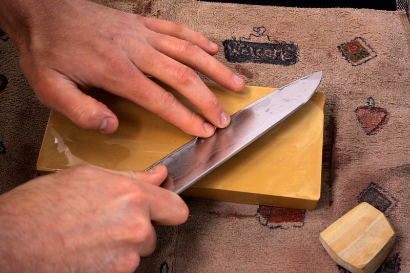 How to Sharpen a Knife At Home With a Stone
